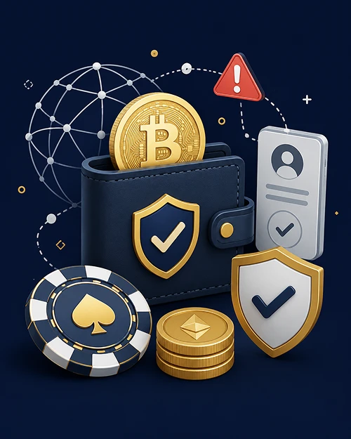 Crypto casino banking interface