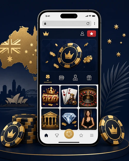 Browser-based mobile casino session